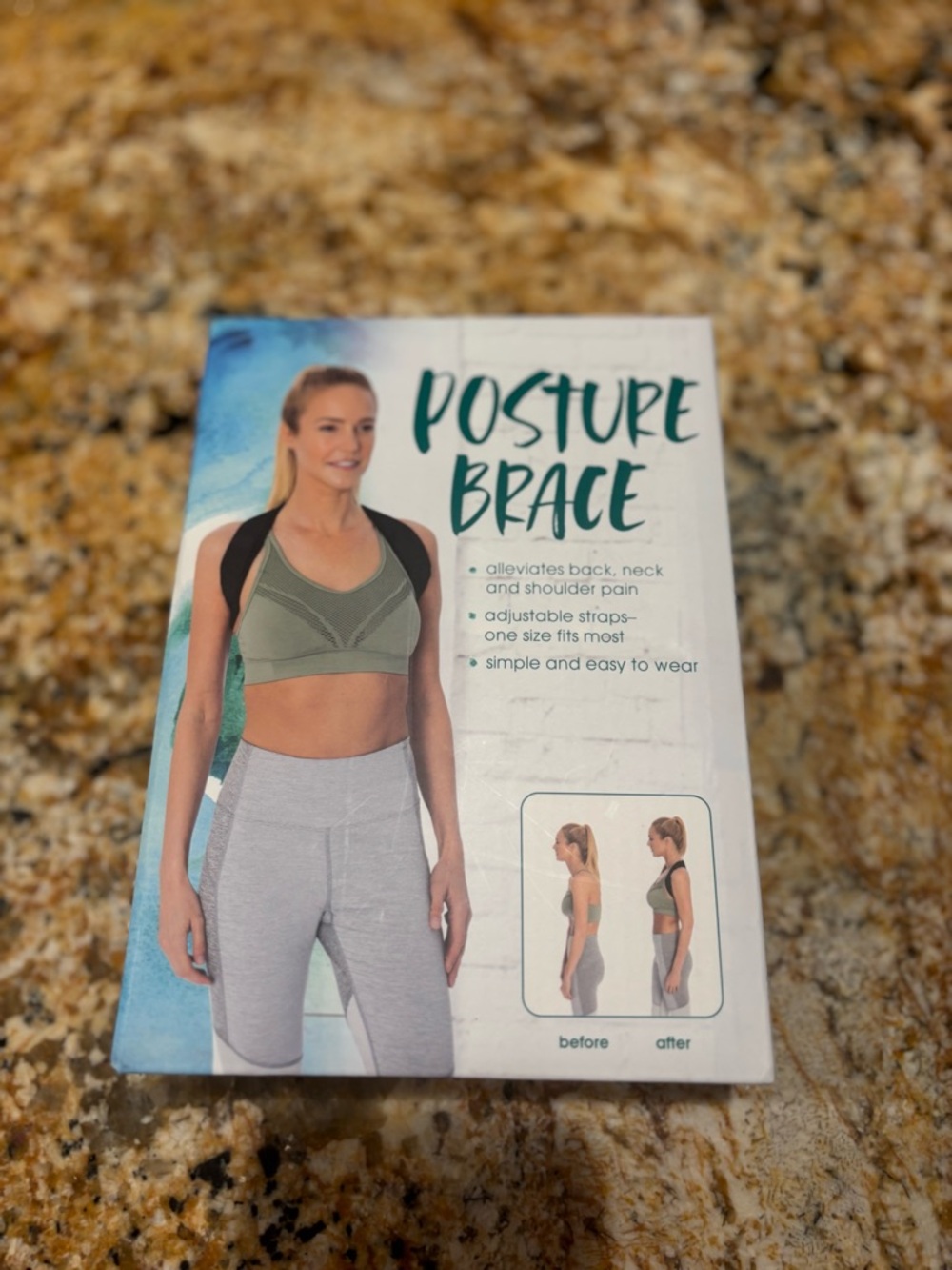 Posture Brace for Women — Adjustable Black Shoulder Support